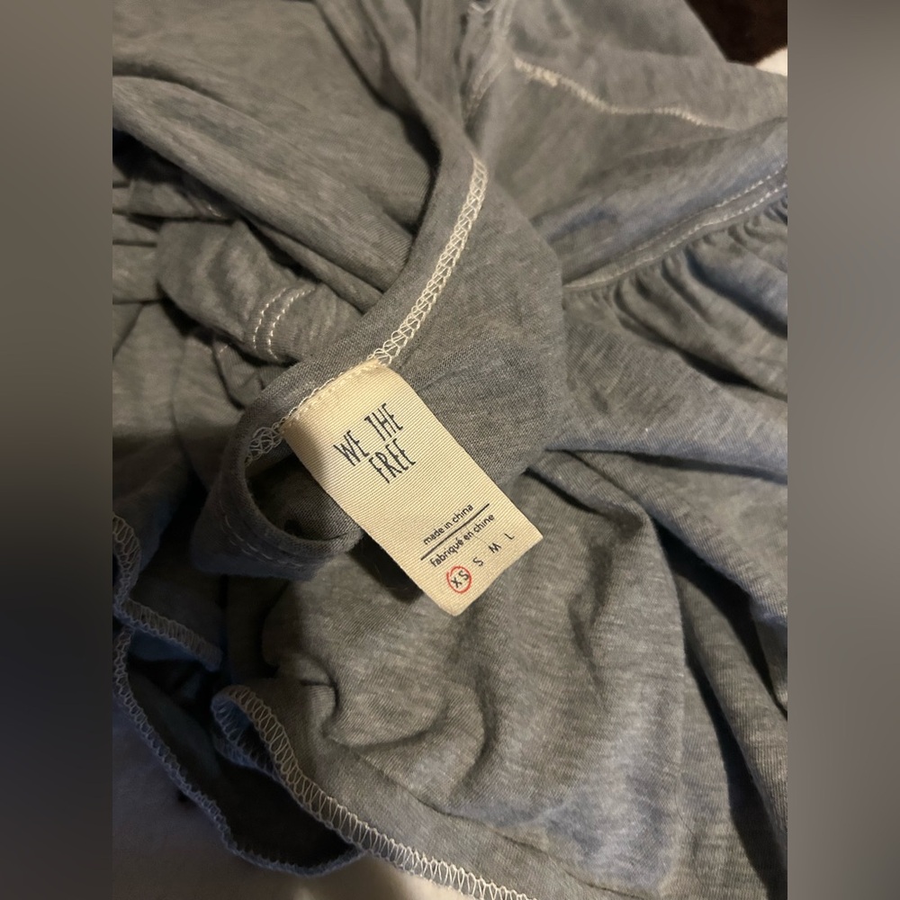 WE THE FREE GREY FLOWY SHIRT